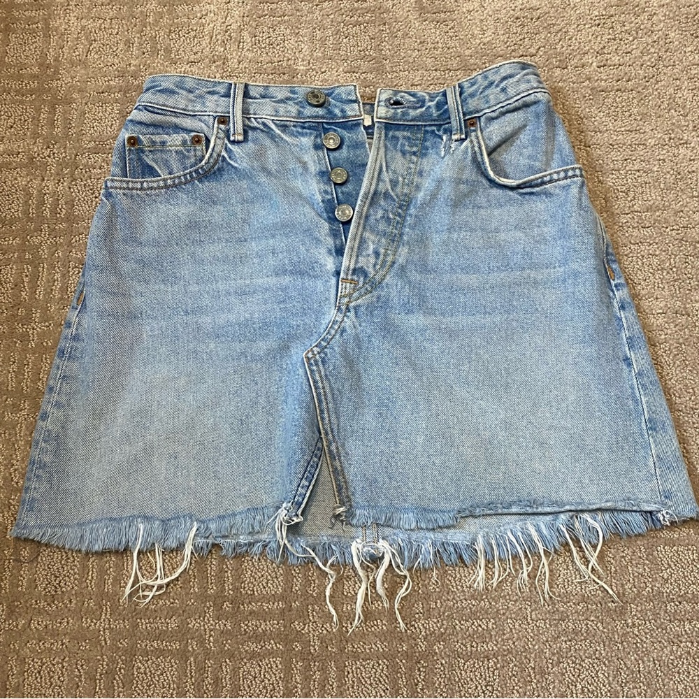 {GRLFRND} Milla Denim Mini Skirt ~Size 25